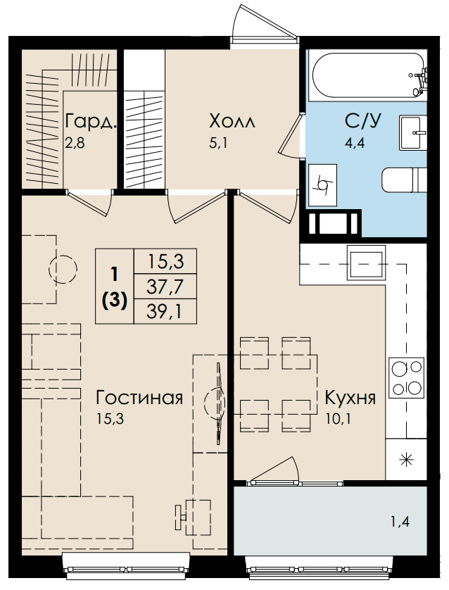 План квартиры №320