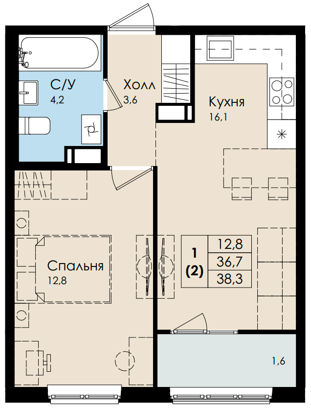 План квартиры №331