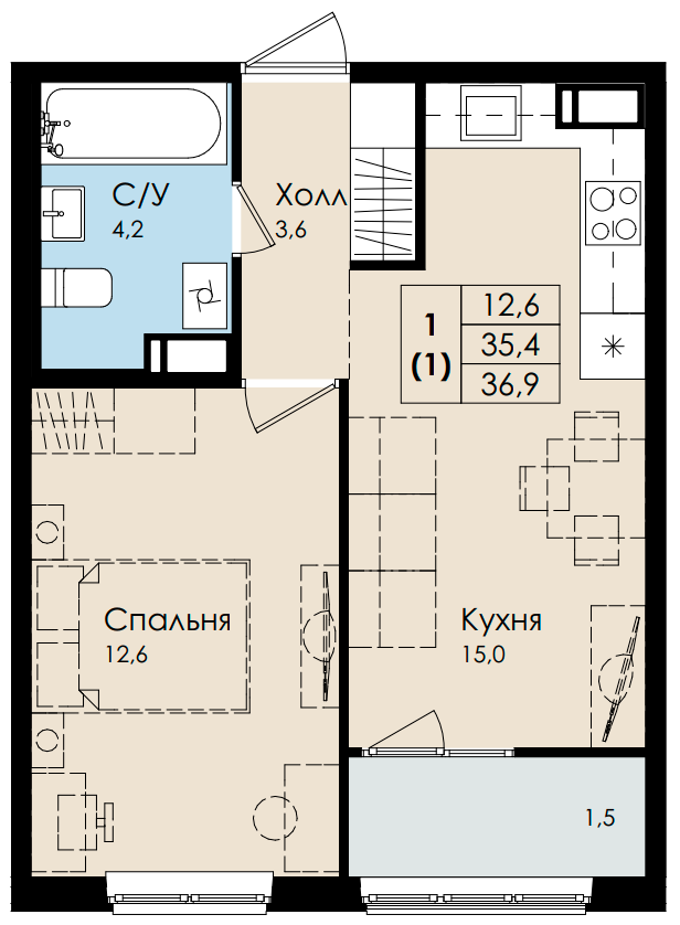 План квартиры №282