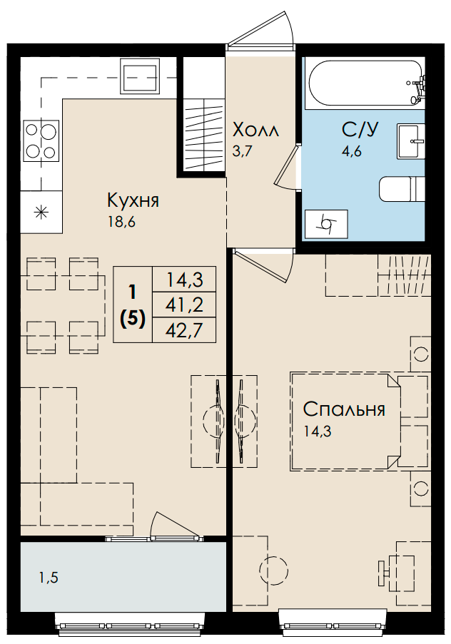 План квартиры №225