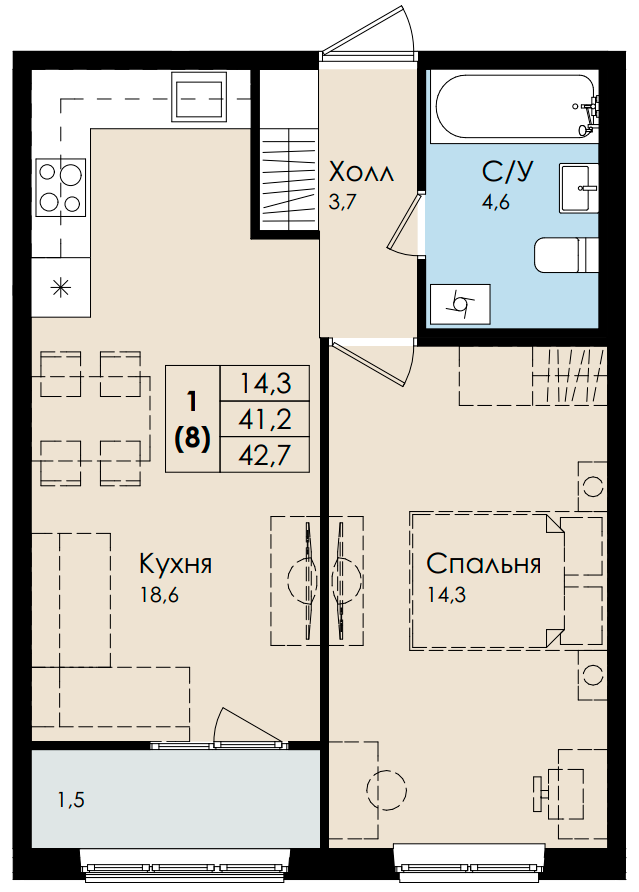 План квартиры №181