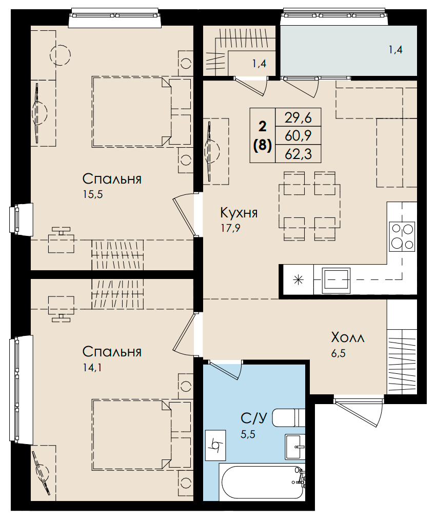 План квартиры №97